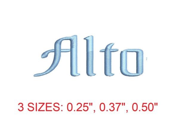 Alto Regular Embroidery Font: A Designer Review