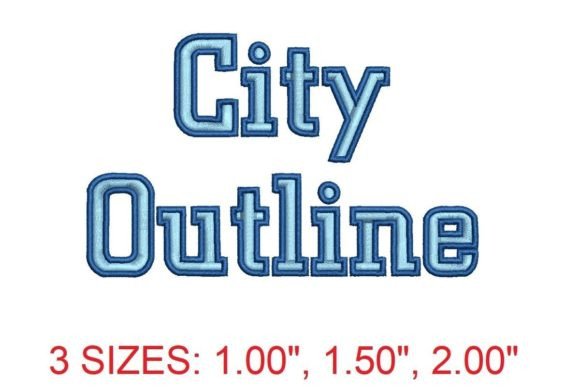 City Outline Embroidery Font: A Designer's Review