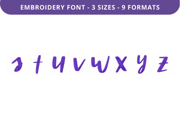Emma Jean Font S to Z: A Holiday Embroidery Review