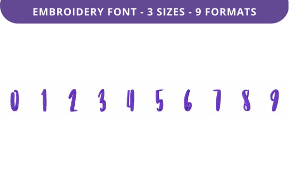 Fifty First Dates Font 0 to 9: Embroidery Review