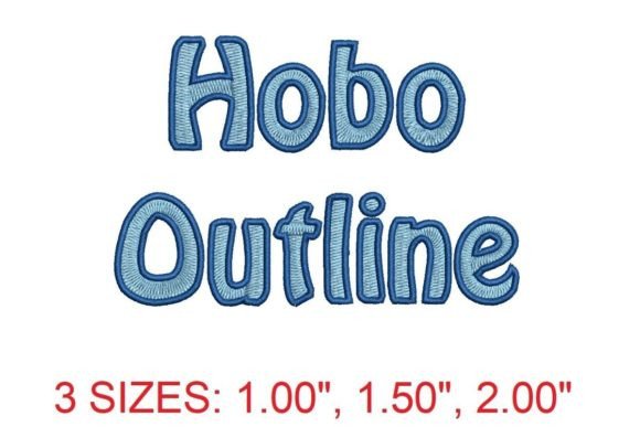 Hobo Outline Embroidery Font: A Boutique Review