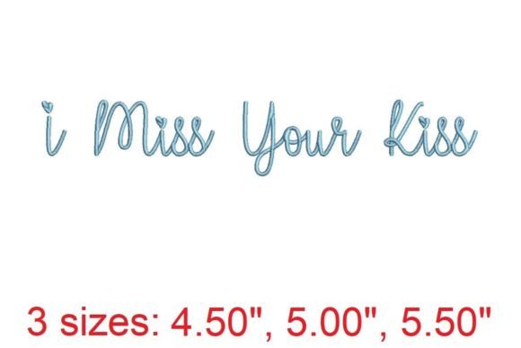 I Miss Your Kiss: An Embroidery Font Review