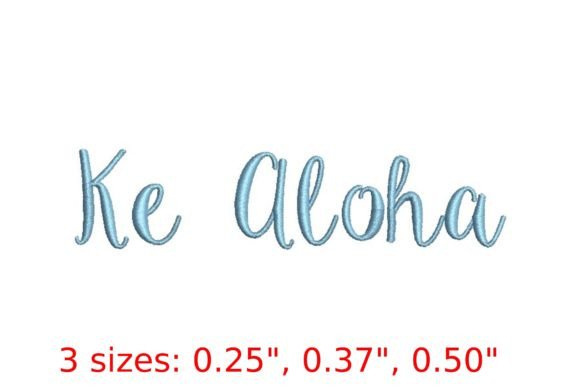 Ke Aloha Embroidery Font: A Designer’s Apparel Review