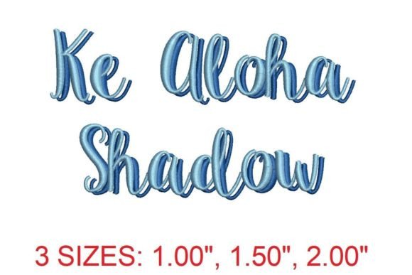 Ke Aloha Shadow Font: A Holiday Embroidery Review