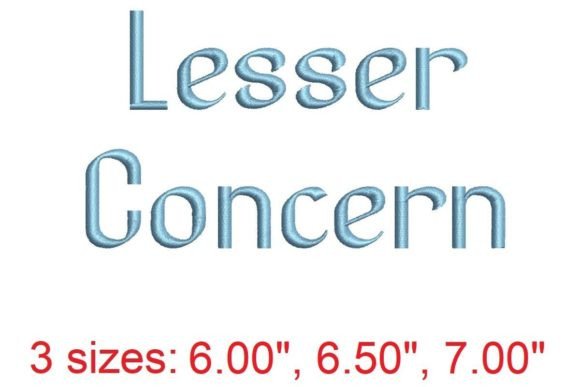 Lesser Concen Embroidery Font: A Designer Review