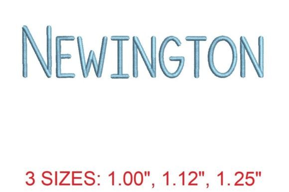 Newington Embroidery Font Review for Craft Fairs