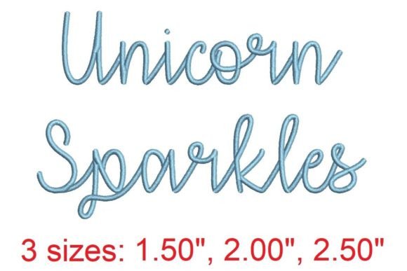 Unicorn Sparkles Font for Boutique Apparel