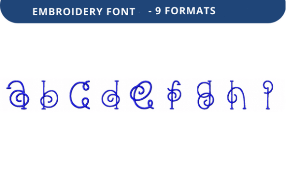 Vine Nouveau Font Lowercase a to I Review