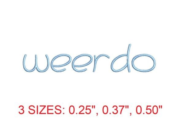 Weerdo Embroidery Font: A Designer's Review